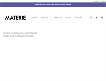 Tablet Screenshot of materieshop.com